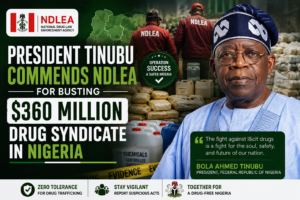 President Tinubu Commends NDLEA for Busting $360 Million Drug Syndicate in Nigeria 97cc990d 779d 41ab 960e 92da5344cf3a